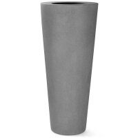 XXL Pflanzkübel Polystone Conical, grau, Ø 48 H 110
