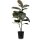 Ficus Elastica dunkelgrün - Gummibaum, Kunstpflanze, 95 cm