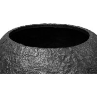 XXL Bodenvase Rocky, schwarz granit, Ø 80 H 57
