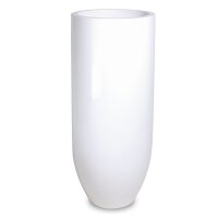 Premium Bodenvase Pandora, Ø 50 cm, Höhe 125 cm, weiß