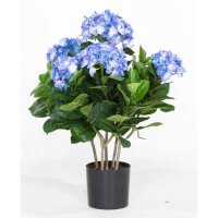 Hortensie - Hydrangea Kunstpflanze, 53 cm, blau