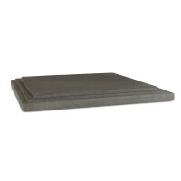 Polystone Deckel für Pflanzsäule, 35 x 35 x 3 cm, grau