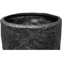 Bodenvase Rocky, schwarz granit, Ø 35 H 79