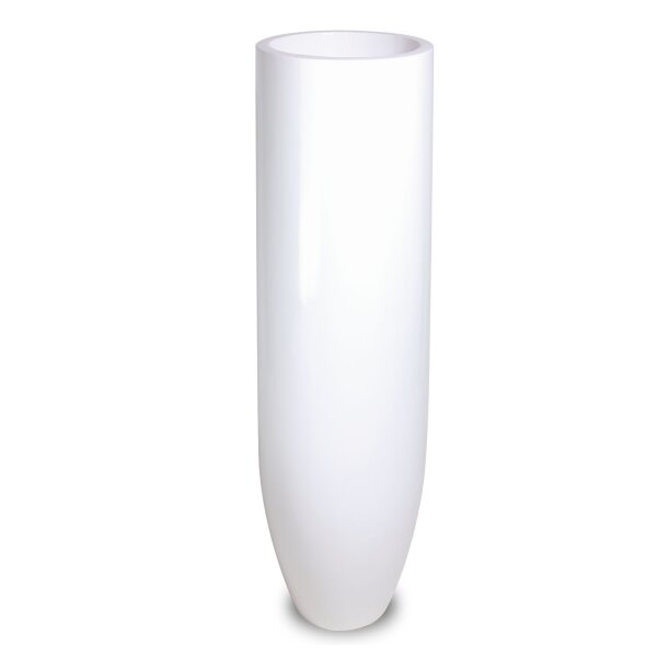 Premium Bodenvase Pandora, Ø 35 cm, Höhe 125 cm, weiß
