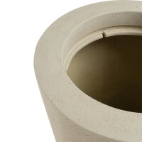 Polystone Bodenvase Conical, Ø 43 cm, Höhe 80 cm, creme