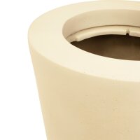 Polystone Bodenvase Conical, Ø 46 cm, Höhe 95 cm, creme