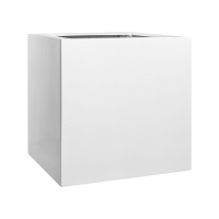 Pflanzkübel Block XL, Glossy White, L 60 B 60 H 60