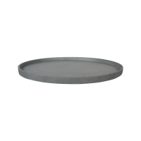Fiberstone Saucer, Round L Grey