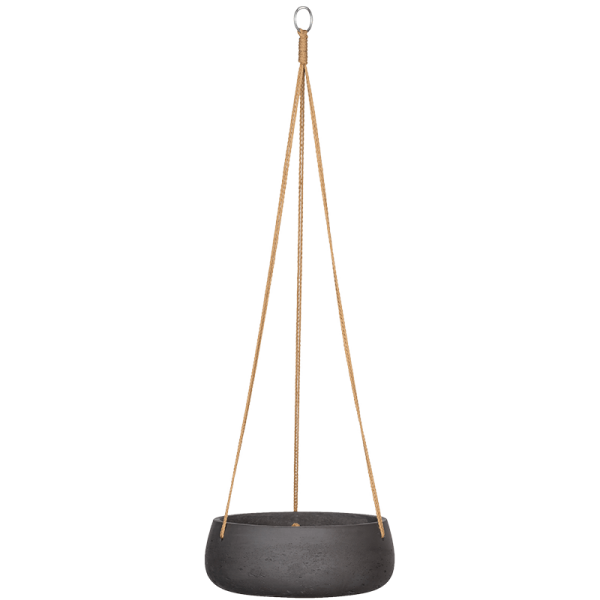 Pflanzkübel Eileen S (hanging) Black Washed, Ø 24 H 9