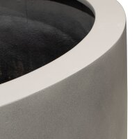 Division Lite Bodengefäß Cylinder mit Rollenaufnahme, Ø 80 cm, Höhe 60 cm, concrete steingrau