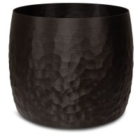 Organic 3D Bodengefäß, Ø 69 cm, Höhe 57 cm, midnight black