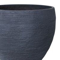 Pottery Pflanzgefäß, 3er Set, Ø 55/44/37 cm, Höhe 43,5/36/30 cm, anthrazit