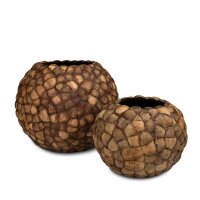 Bodenvase Coconut, braun, Ø 50 H 40