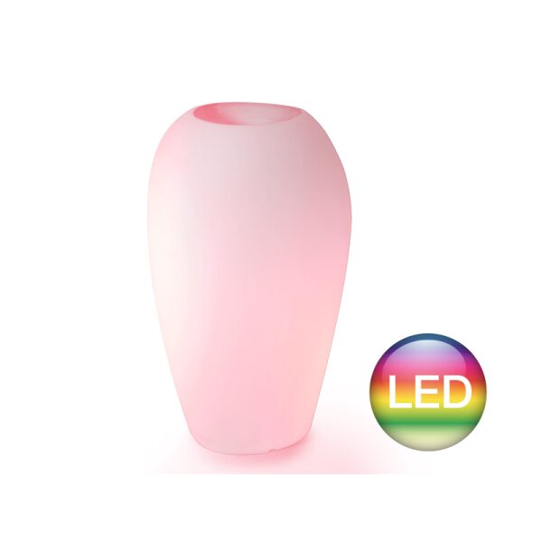 Pflanzkübel Storus V, transluzent, beleuchtet LED RGB+CCT , L 60 B 55 H 100