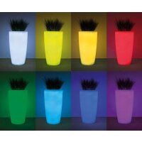 Pflanzkübel Rovio IV, transluzent, LED - RGB+CCT, L...